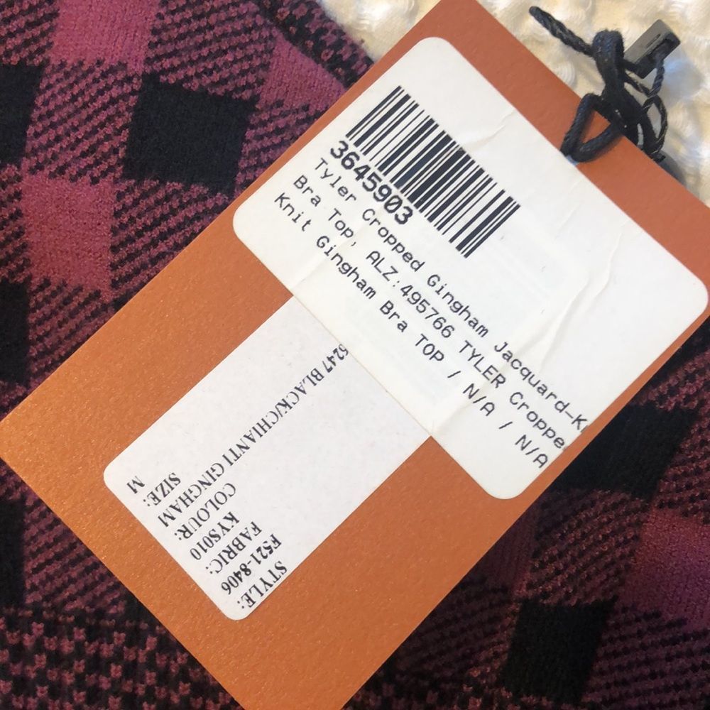 ALTUZARRA Tyler Gingham Crop Bralette - Picture 5 of 12
